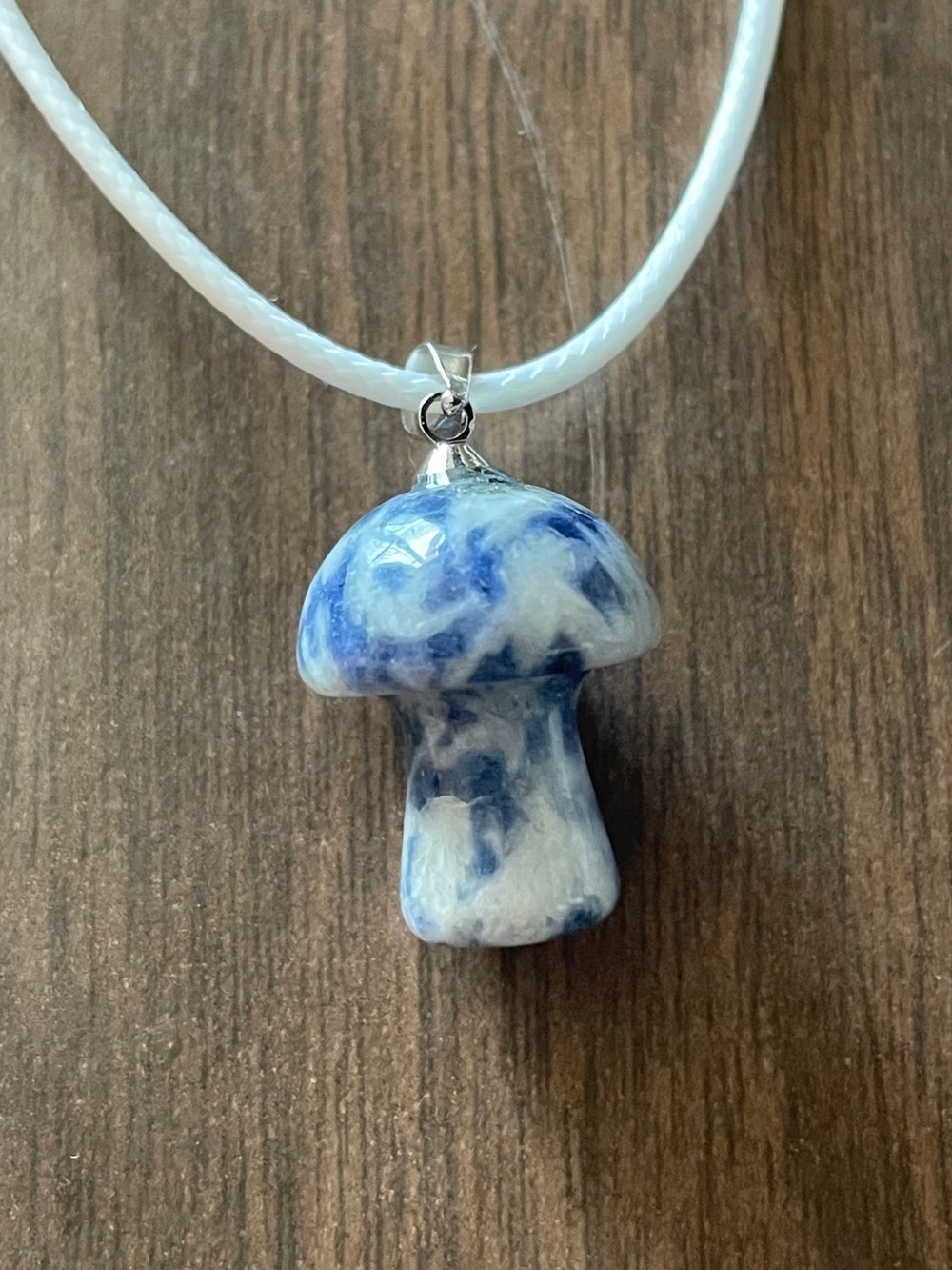 Sodalite mushroom-shaped pendants One charm